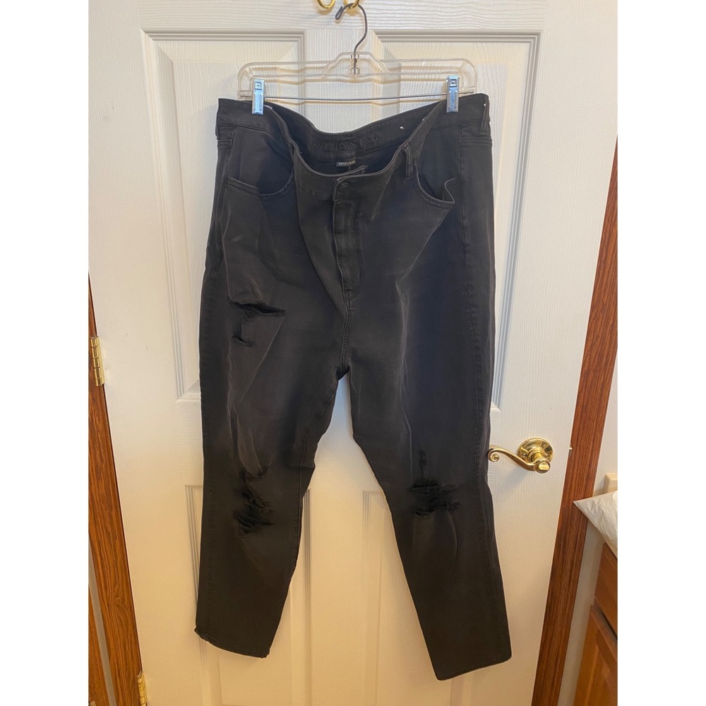 AE ripped black jeans